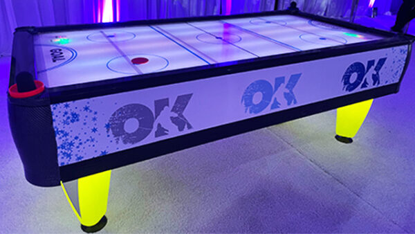 branded air hockey table