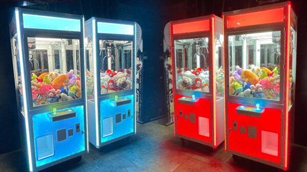 LED claw machine arcade game party rental
