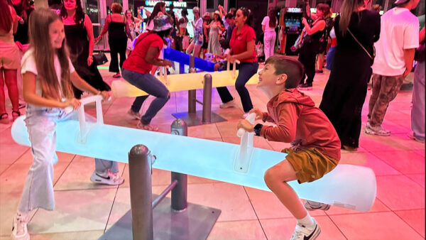 lighted LED see saw party rental, game rental in Florida