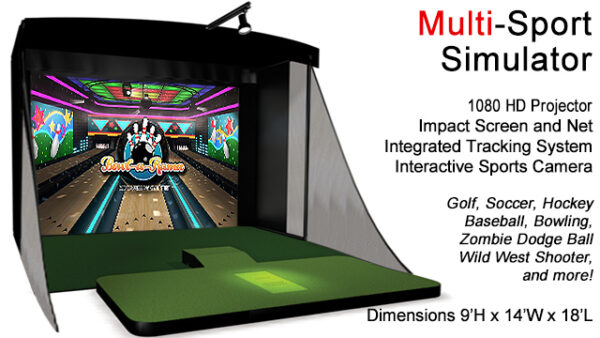 Bowling Multi-Sport Simulator With Motion and Speed Tracking