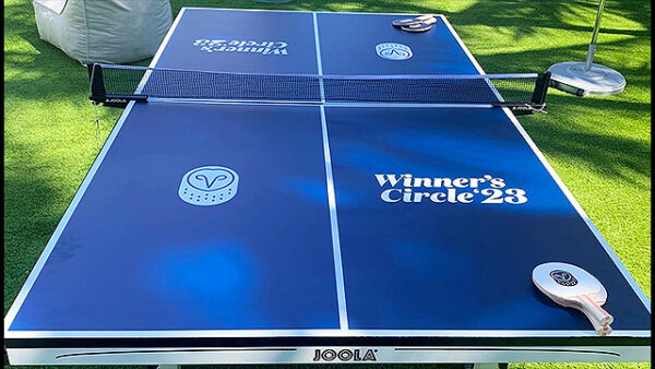 custom wrapped ping pong table