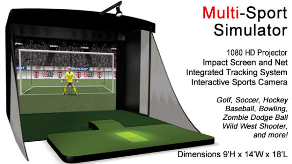 Soccer Multi-Sport Simulator puts you head to head with the Goalie