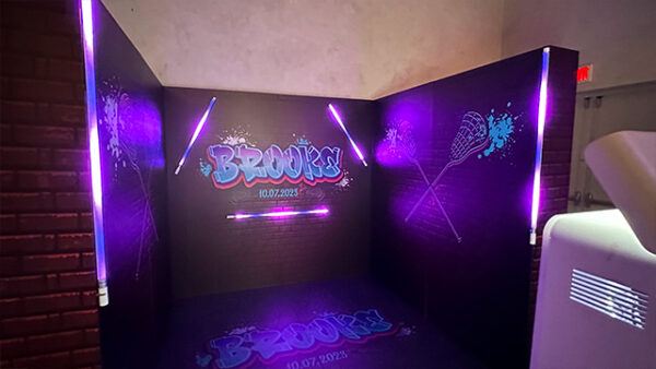 BRANDED EXPERIENCE 3D WRAPPED PHOTO BOOTH ENCLOSURE