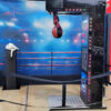 boxer punching arcade machine at corporate tradeshow