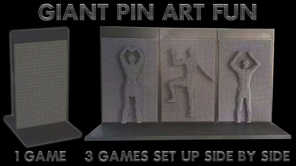 Giant life-size pin art game rental