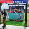 baseball speed radar party rental with custom printed graphics display in Florida