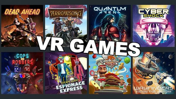 VR Virtual Reality Games Menu