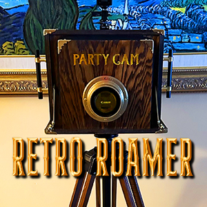 Retro Roaming Photo Booth Prohibition, 1920s, Gatsby, Party Rental in Florida-button