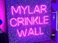 crinkle wall photo booth backdrop