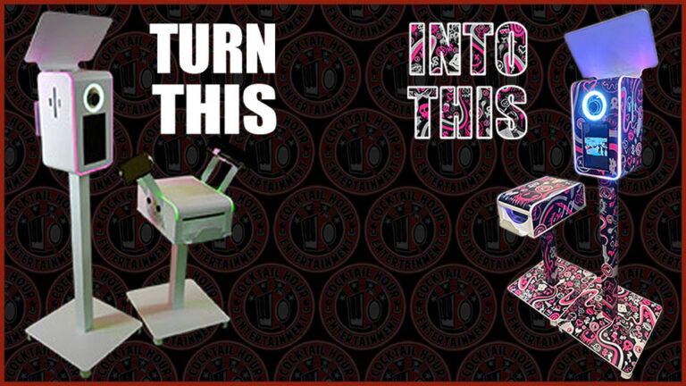 custom branded photo booths, custom wrapped photo booths