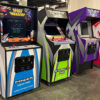 Florida arcade machine with custom branding artwork