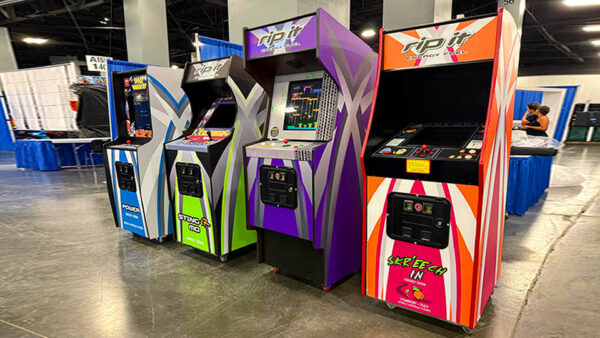 Arcade Machine in Florida with custom branded client artwork