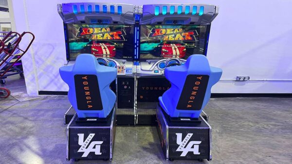 custom branded driving games for party rental event in florida