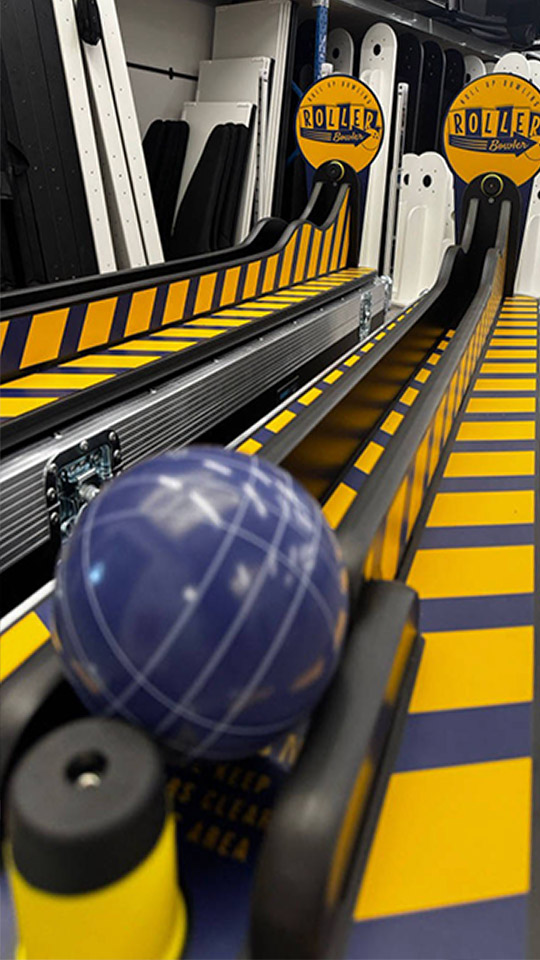 Branded Roller Bowler game rentals
