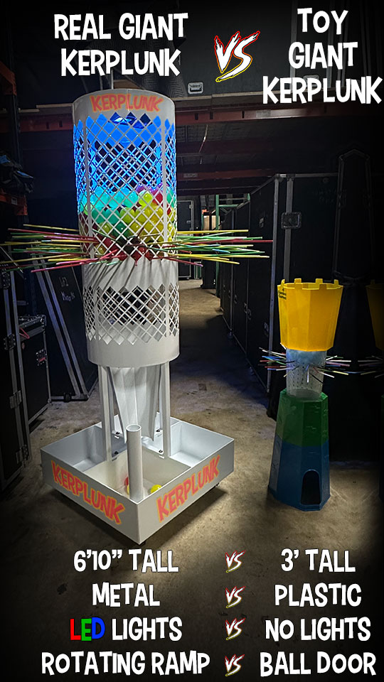 Life Size Giant Kerplunk Game Party Rental in Florida